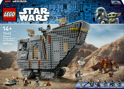 75453 Le Sandcrawler™ d'Offworld et le Mudhorn
