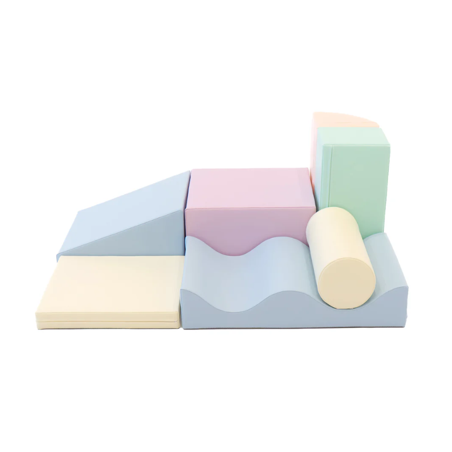 Ensemble blocs créatif pastel clair