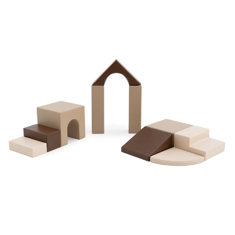Ensemble blocs créatif marron / beige