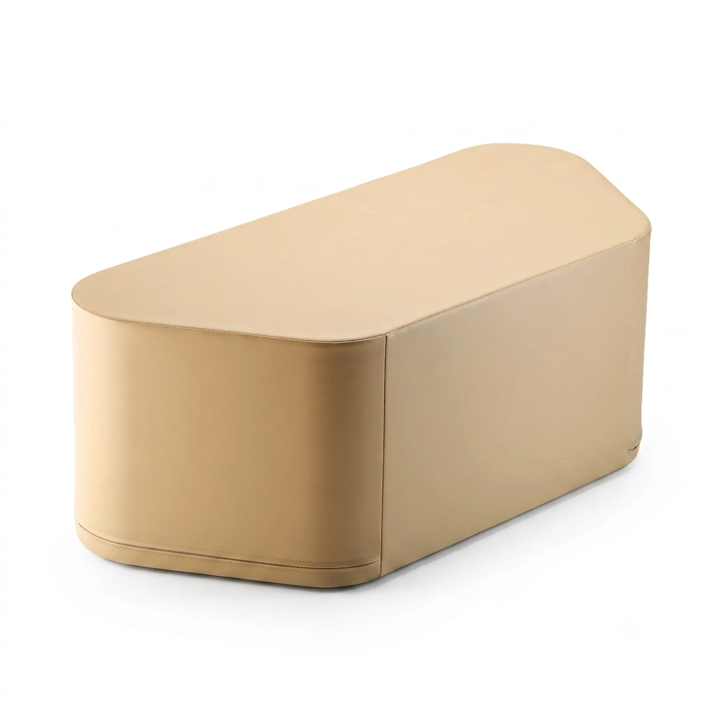 Pouf en forme de banc - beige - small