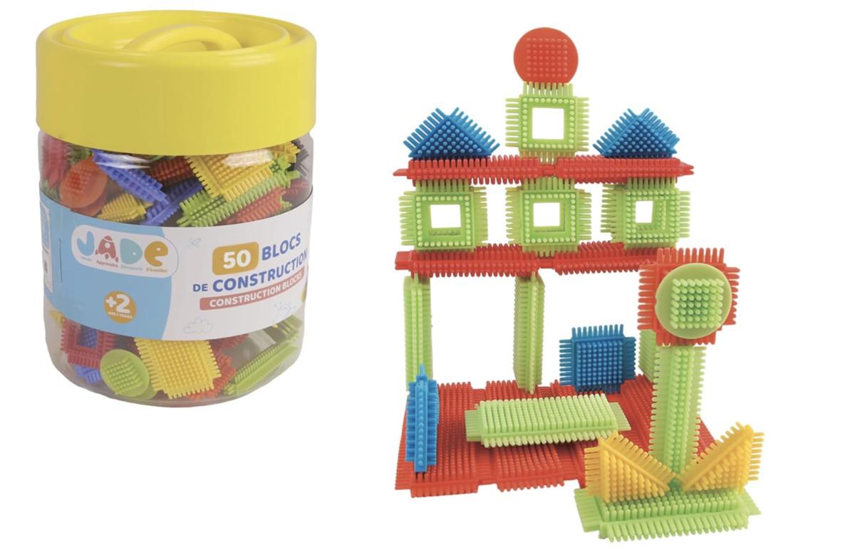 Blocs de construction a picots - 50 pieces