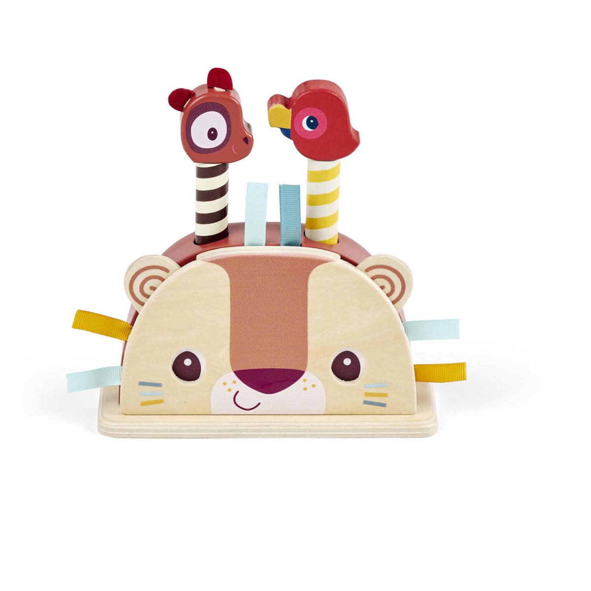 Pop Up en bois Jack et les animaux de la jungle