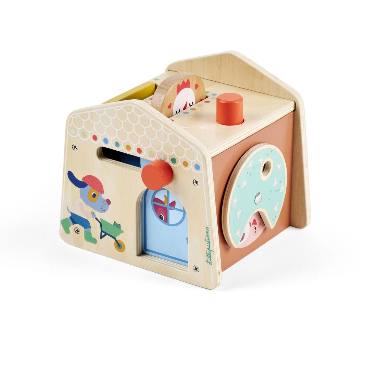 Maisonnette cache cache en bois