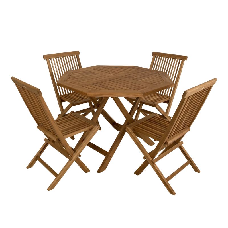 Ensemble de jardin 5 pièces - 100cm - Pliable Mina