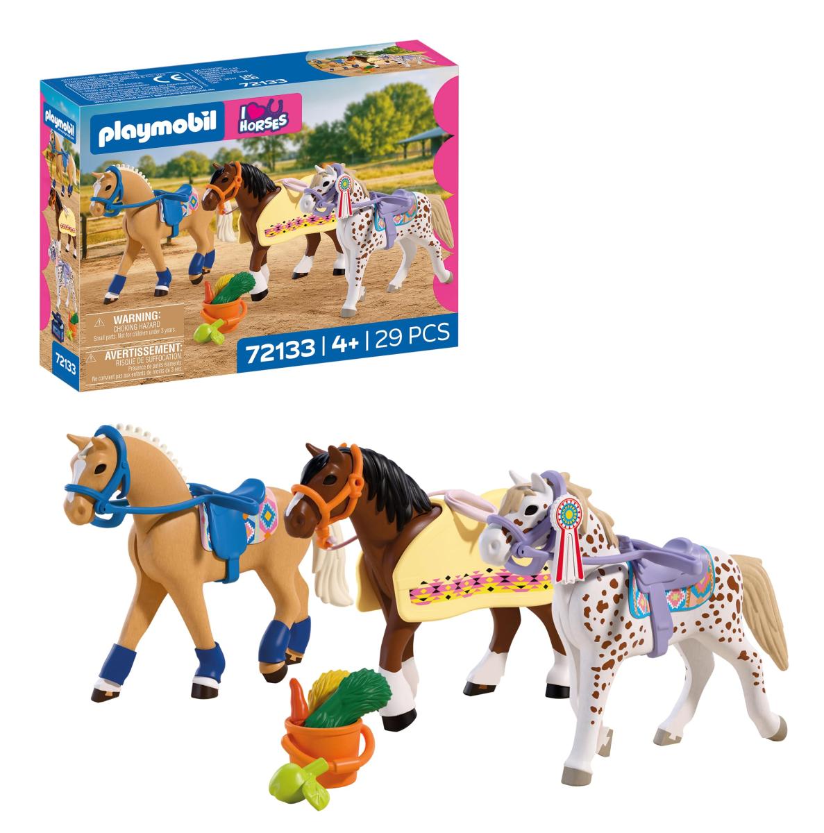 72133 Collection de 3 chevaux