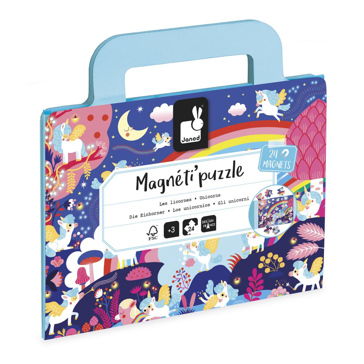 Magneti puzzle Licornes 24 pcs