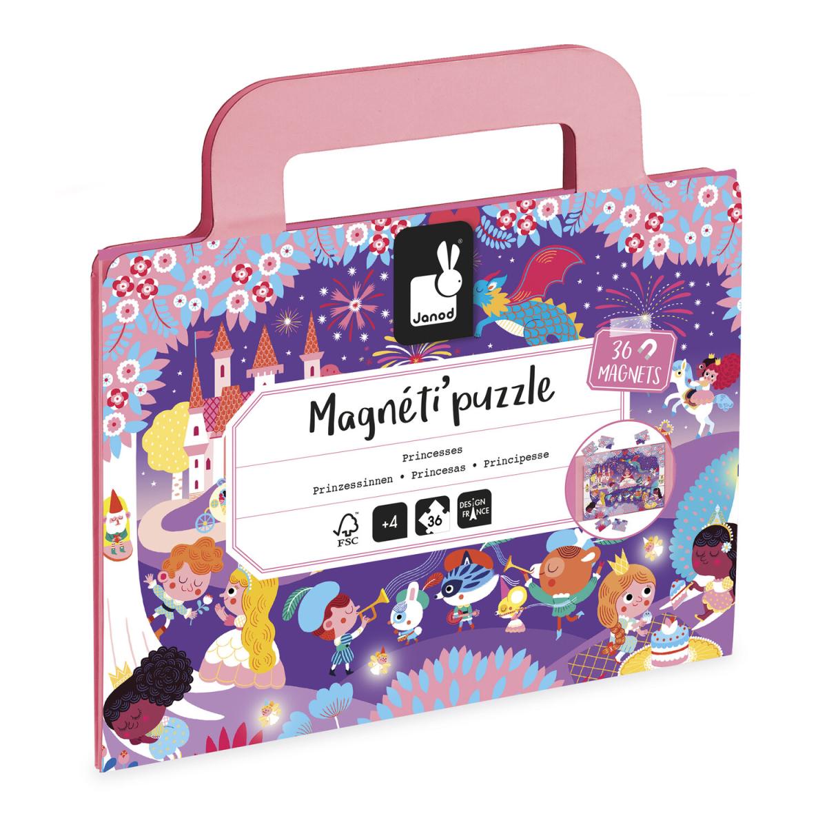 Magneti puzzle Princesses 36pcs