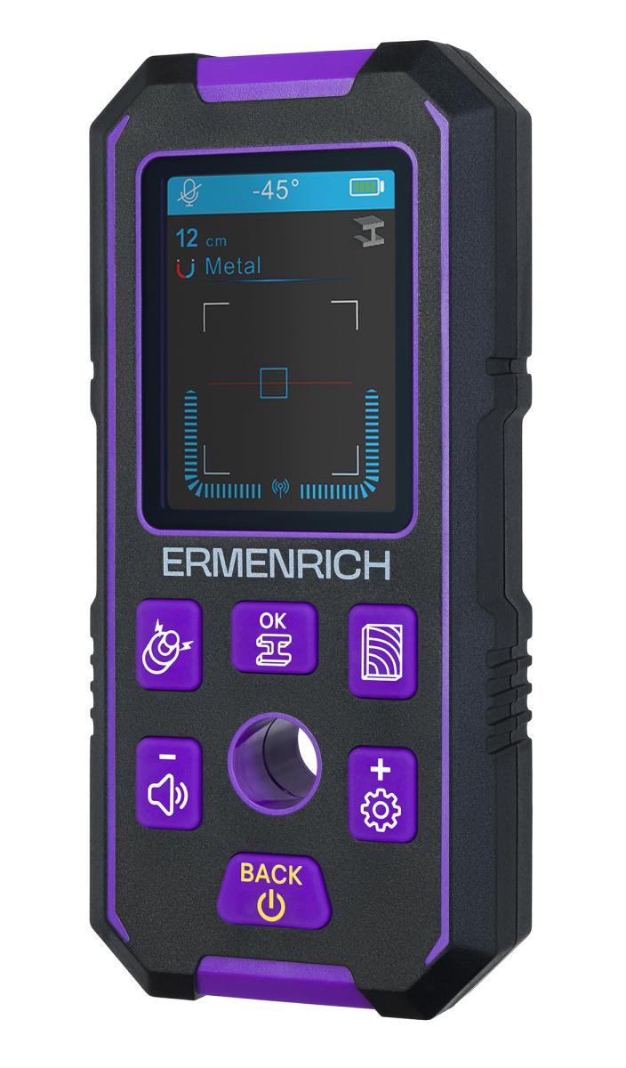 Détecteur de montants Ermenrich Ping SM70, violet