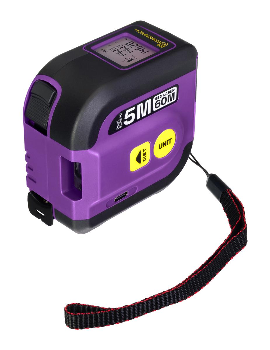 Mètre-ruban laser Ermenrich Reel SLR640, violet