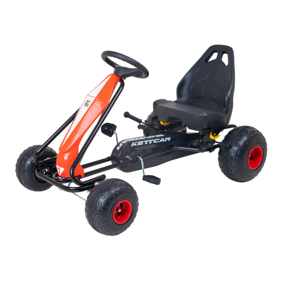 Kart à pédales couleur rouge