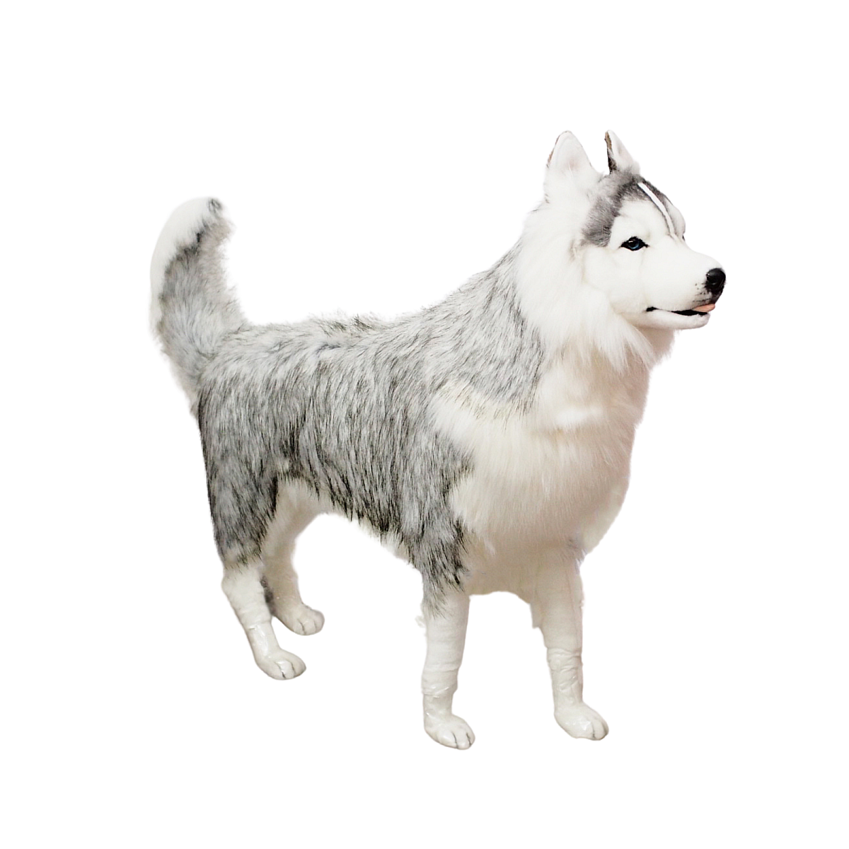 Hansa Peluche Geante Husky Gris 115 cm