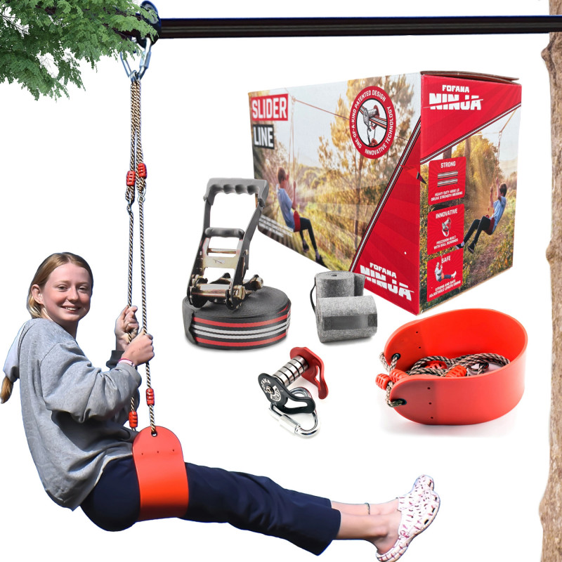 Kit tyrolienne - ninja slider - 20m