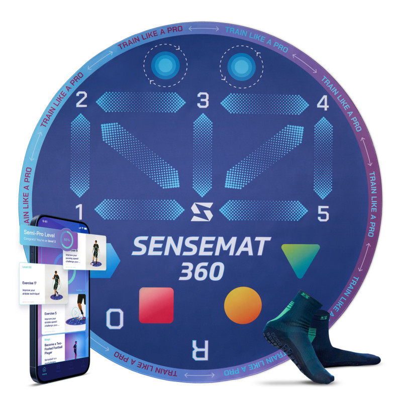 Tapis d'entrainement pour le football - sensemat 360