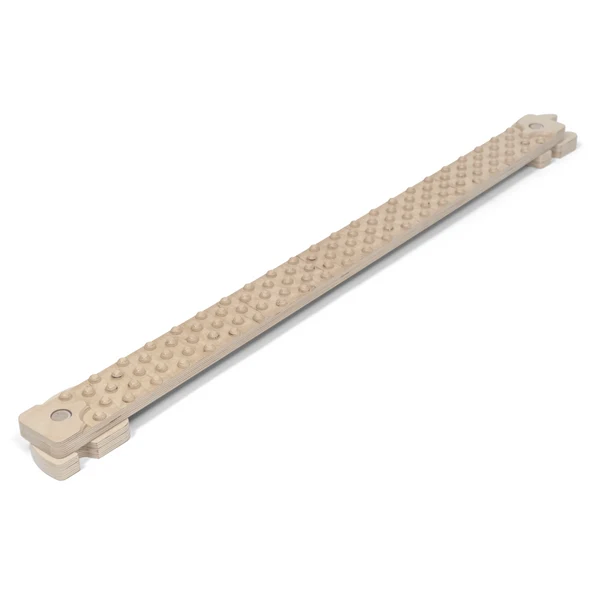 Poutre d'équilibre TipiToo Solo, blanc ivoire, pois