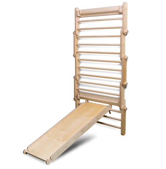 Kit de fixation murale en bois naturel