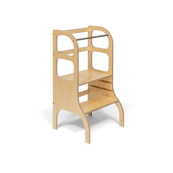 Tour d'apprentissage ajustable « Step up », bois, support supplémentaire
