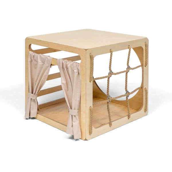 Cube de jeu d'escalade CUBITRI, avec corde