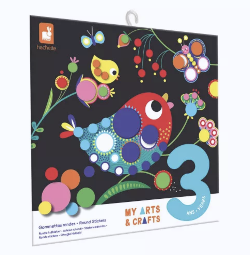 Coffret créatif gommettes rondes - Janod