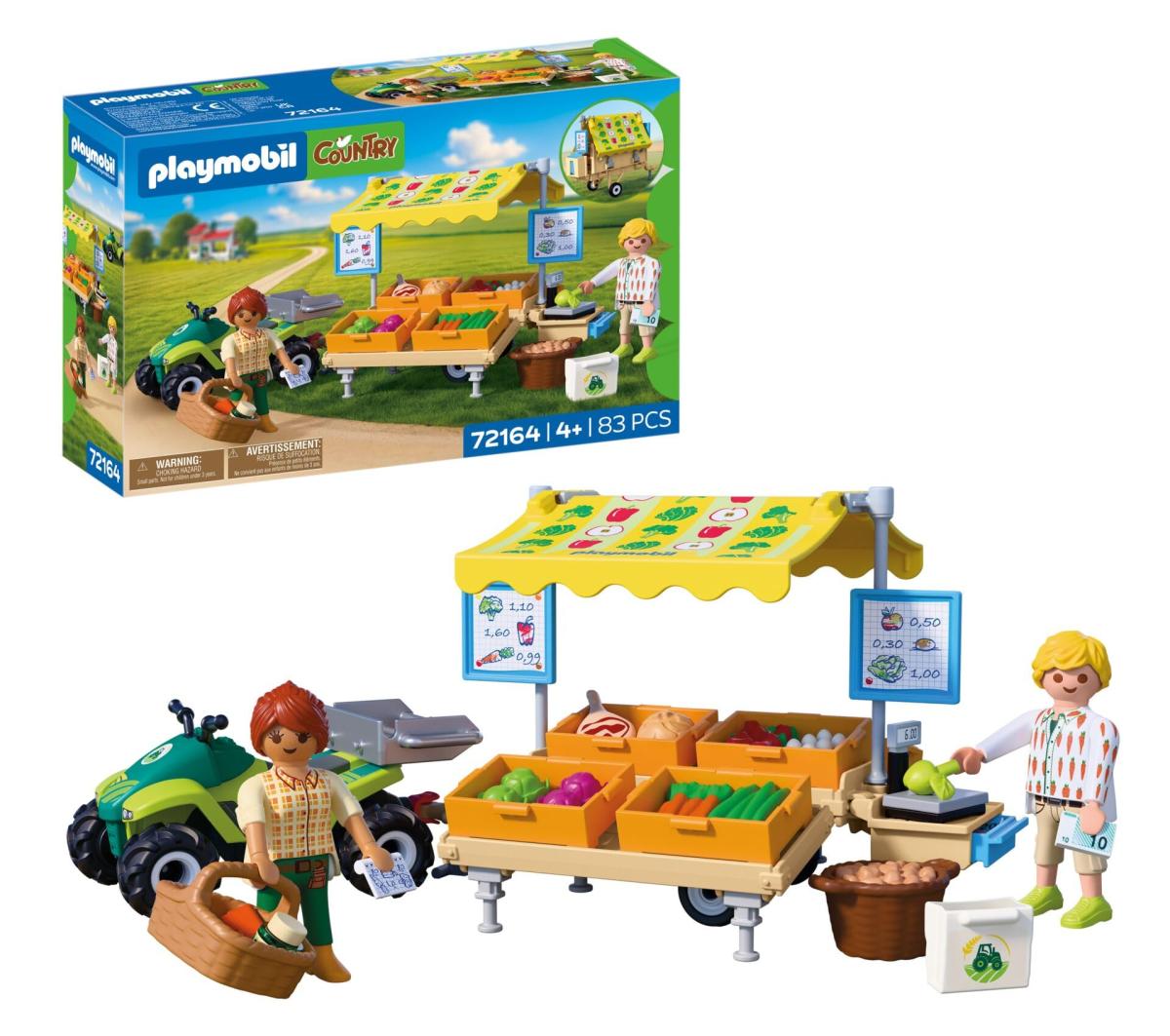 72164 Stand de legumes au marche et quad