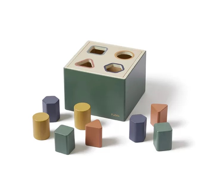 Boite a forme en bois 8 pieces