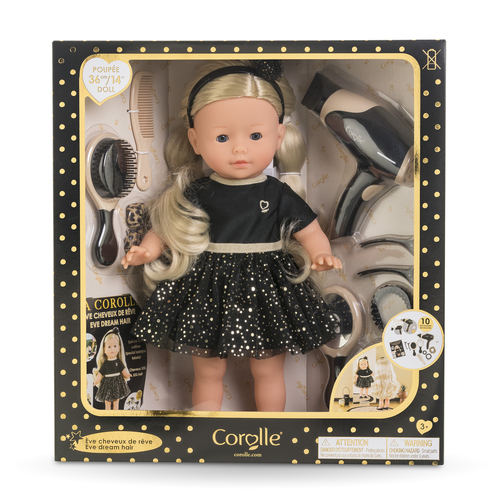 Poupée Ève cheveux de rêve - 36cm