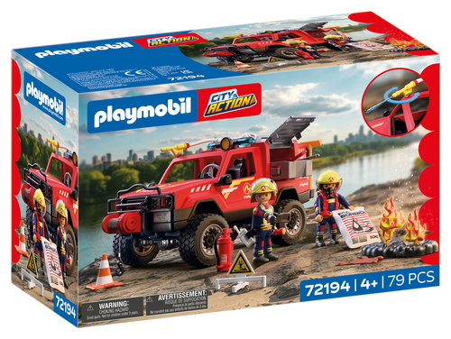 72194 Pick-up de pompiers et 2 personnages