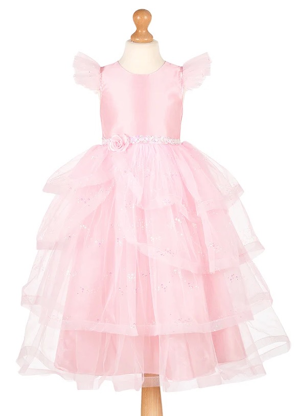 Robe rose a paillettes Linda 3-4 ans
