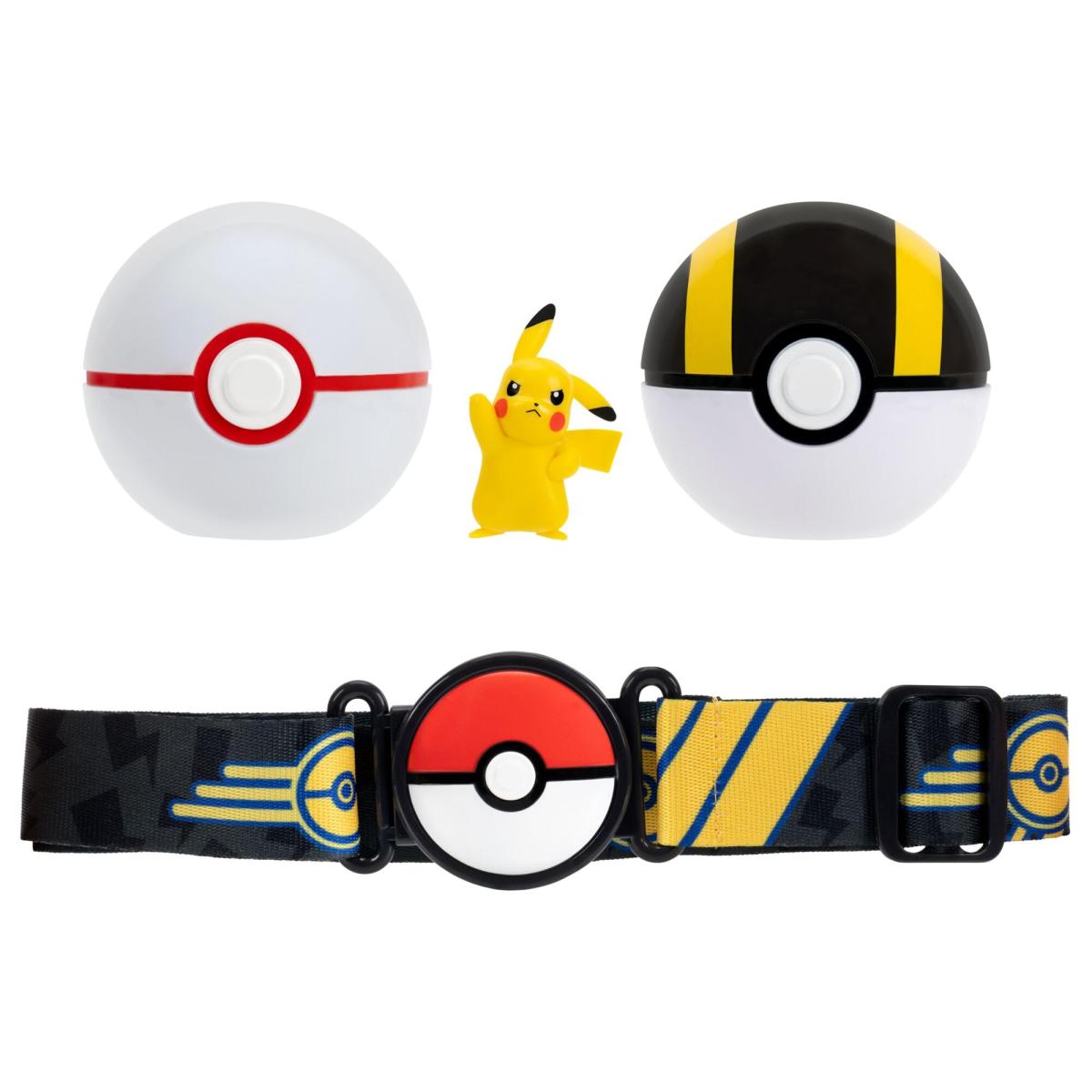Ceinture Pikachu Clip N Go Pokemon - Figurine de Combat Pikachu de 5 cm