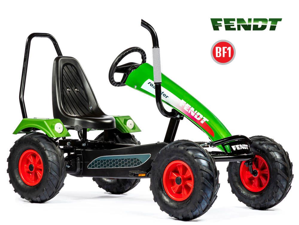 Kart à pédales DINO CARS Track Fendt BF1 avec arceau