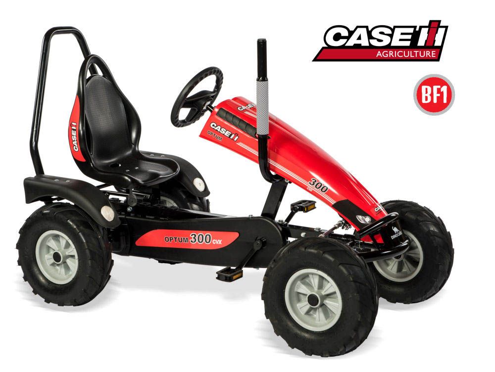 Kart à pédales DINO CARS Track Case BF1 avec arceau