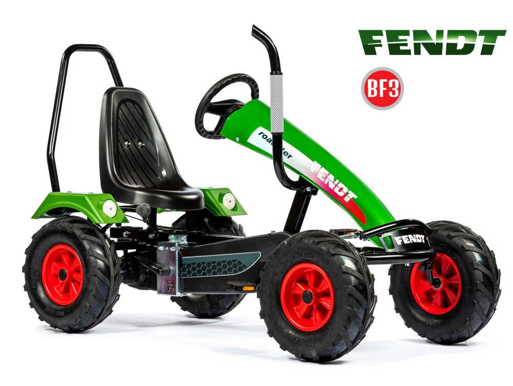 Kart à pédales DINO CARS Track Fendt BF3 avec arceau