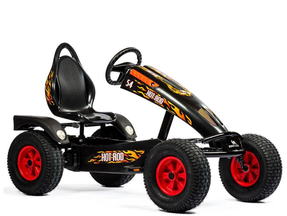 Kart à pédales DINO CARS Hot Rod BF1 noir