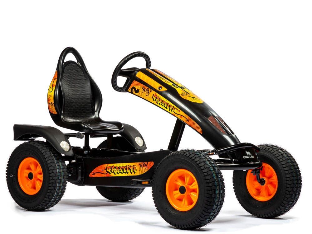 Kart à pédales DINO CARS Graffiti BF1 noir