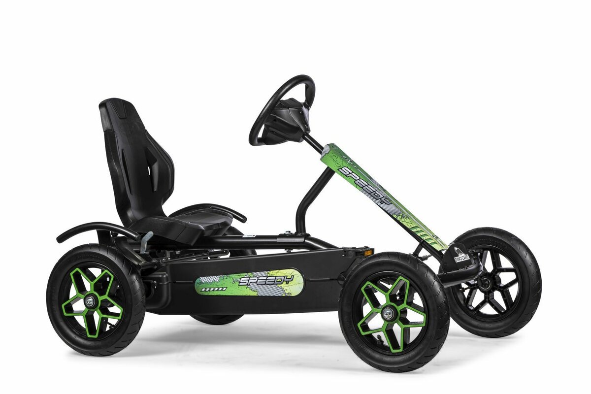 Kart à pédales DINO CARS Speedy 2.0 BF1 noir et vert