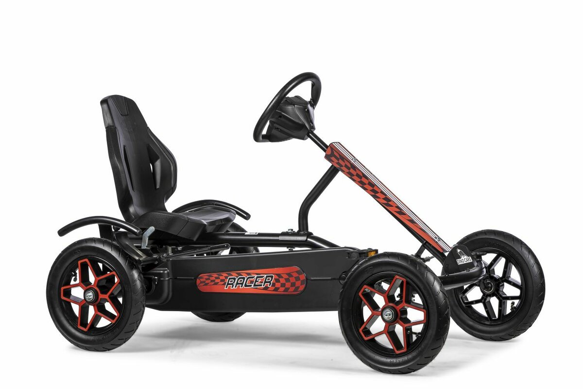 Kart à pédales DINO CARS Speedy 2.0 Racer BF1 rouge et noir