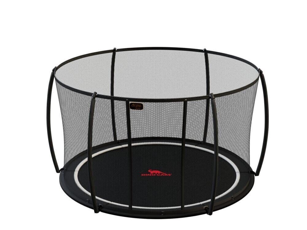 Trampoline enterré DINO CARS Flat Level Ø 305 cm noir