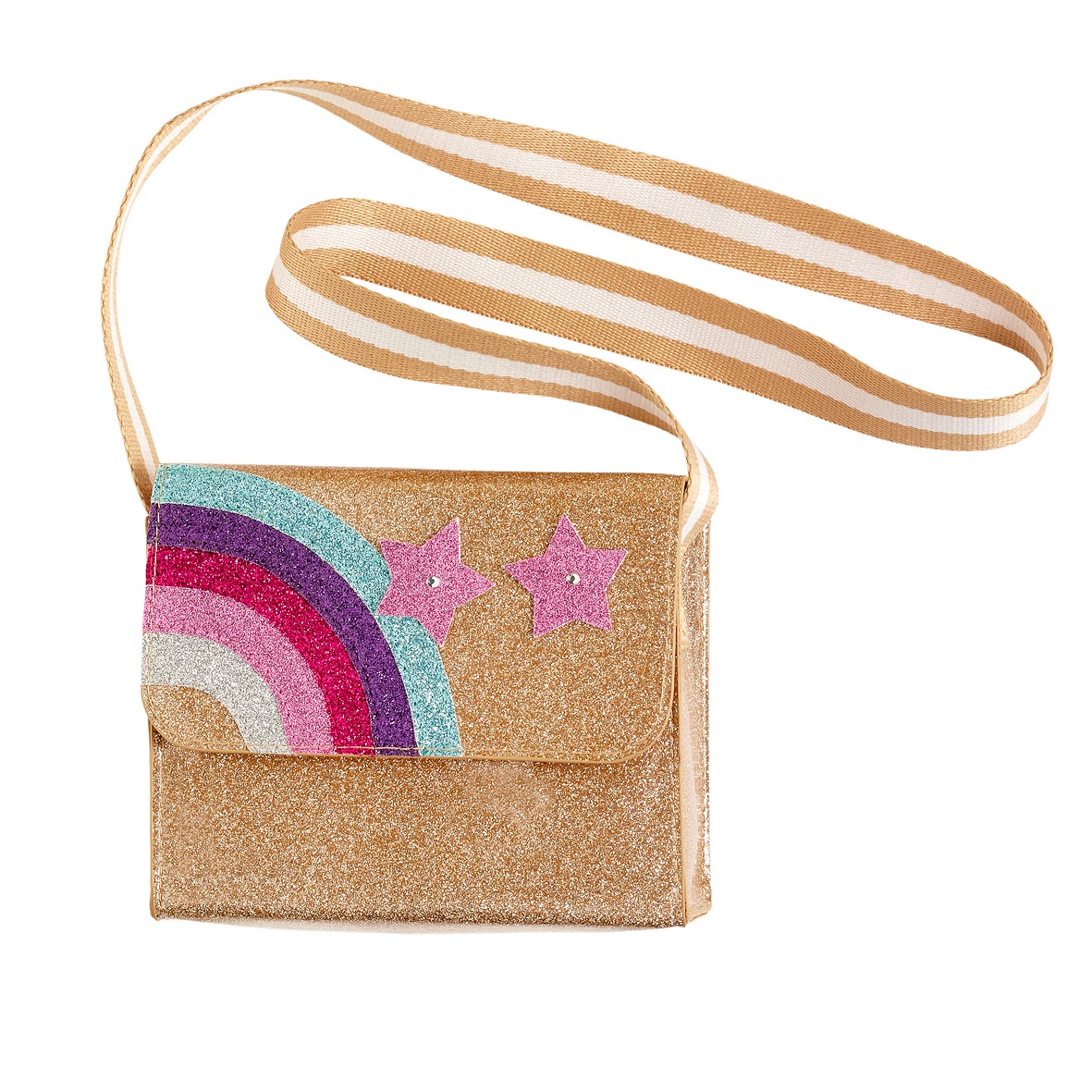 Mini sac bandouillere dore GLoria