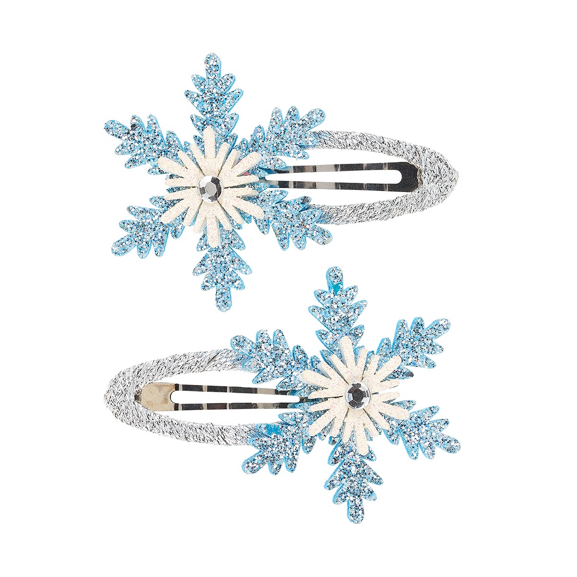 Lot de 2 barettes Aspen etoile bleu