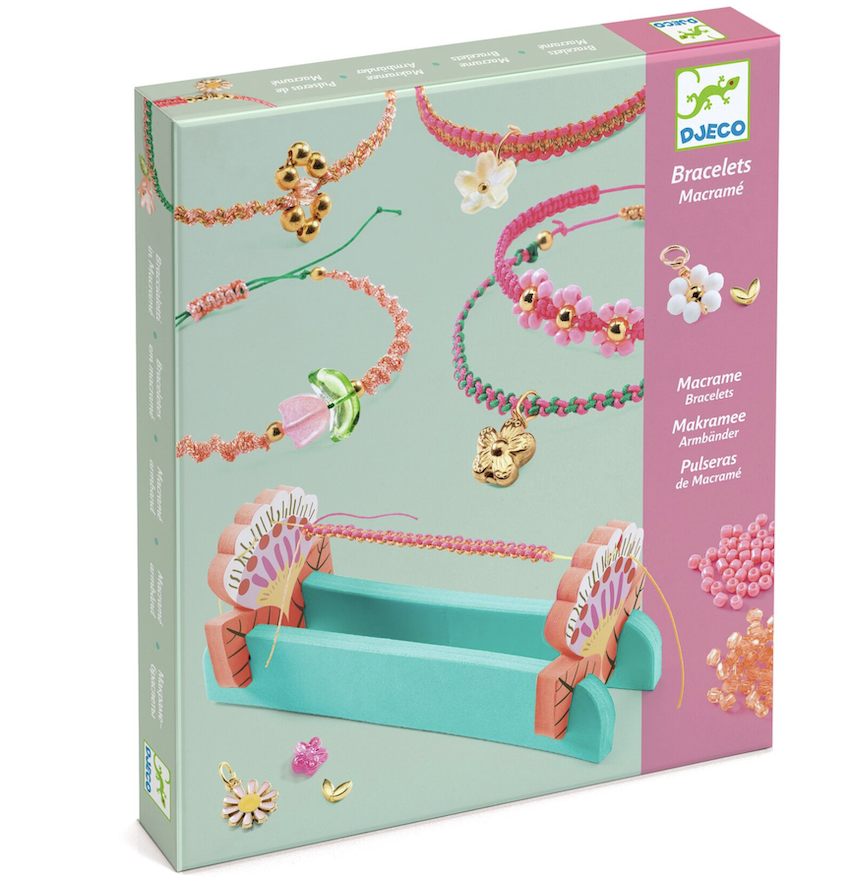 Bracelets macramé roses - Djeco
