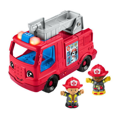 Camion de pompiers version multilingue