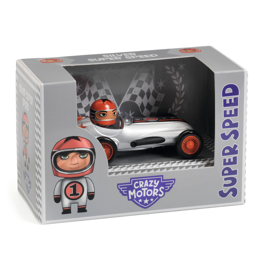 Silver Super Speed Crazy Motors - Djeco
