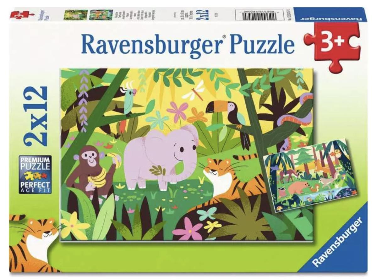 Puzzles Enfants 2x12 pieces - Les copains de la nature