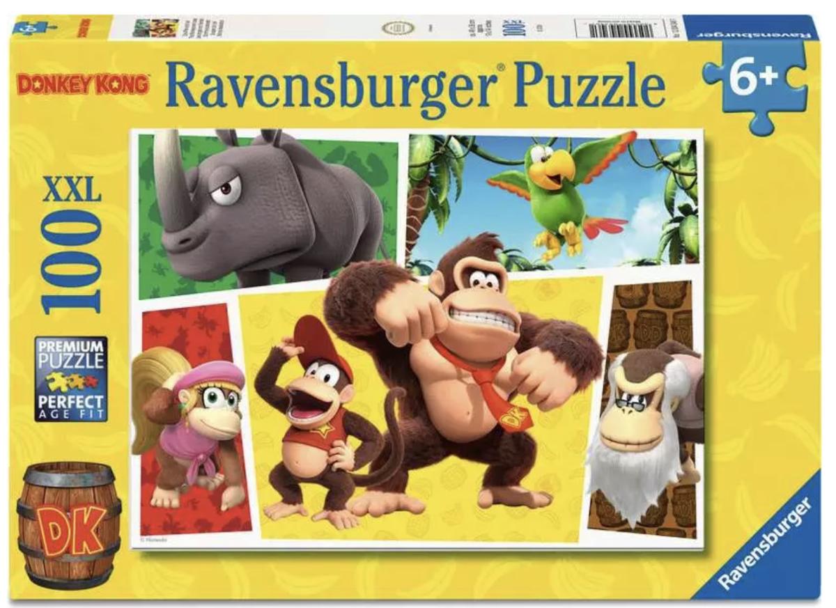 Puzzles Enfants 100 XXL pieces - Super Mario - Les singes sont laches