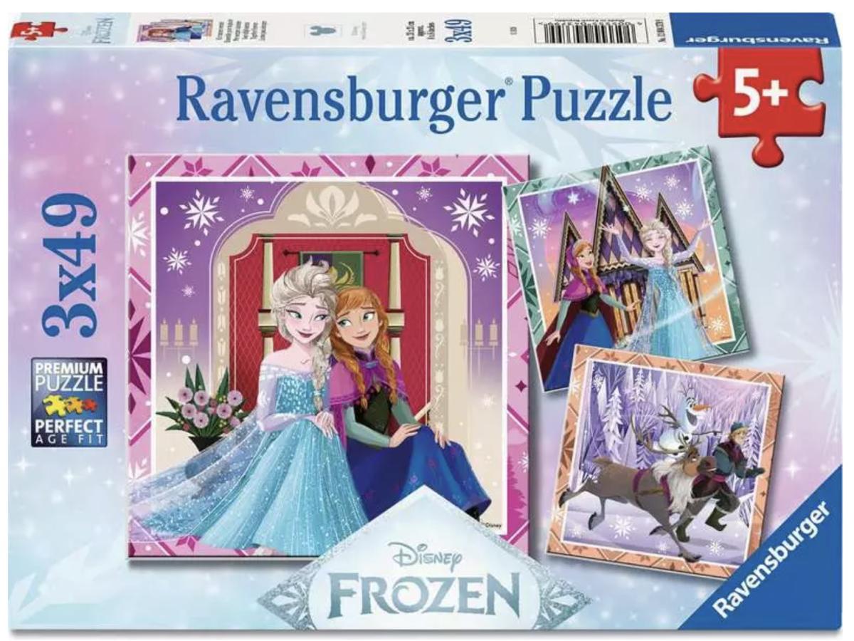 Puzzles Enfants 3x49 pieces - Disney La Reine des Neiges - Ensemble pour toujours