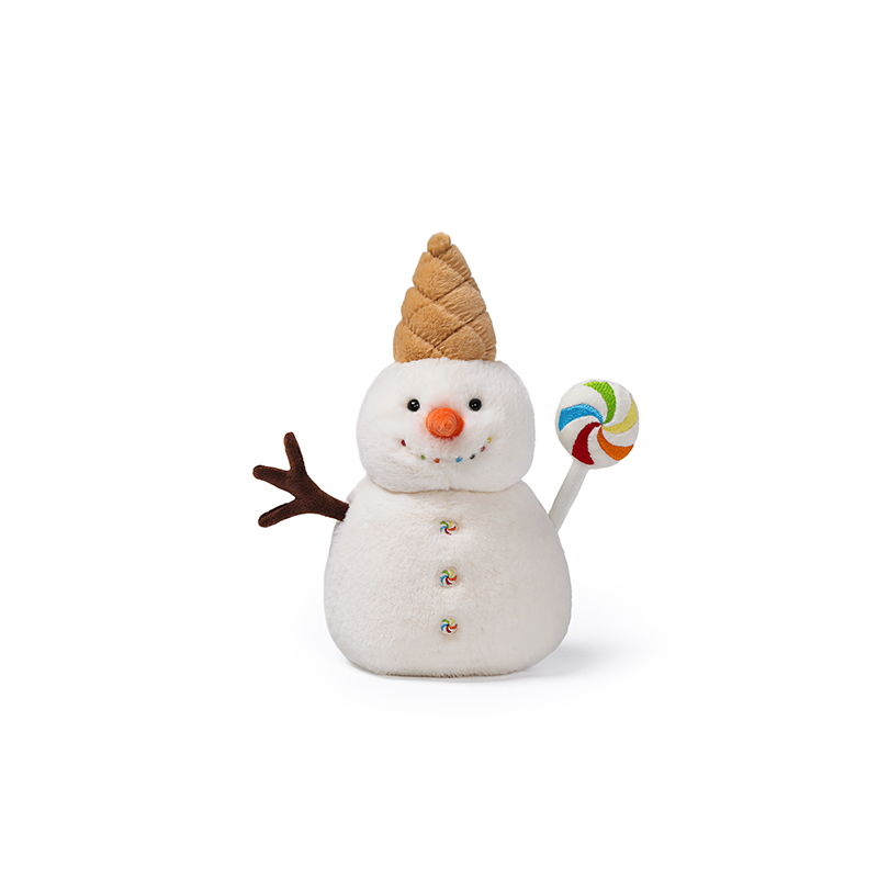Peluche Bonhomme de neige Lollipop 25cm