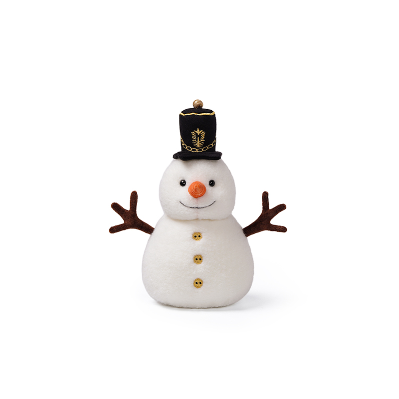 Peluche Bonhomme de neige garde 25cm