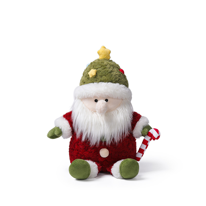 Peluche Pere noel bonnet sapin 25cm