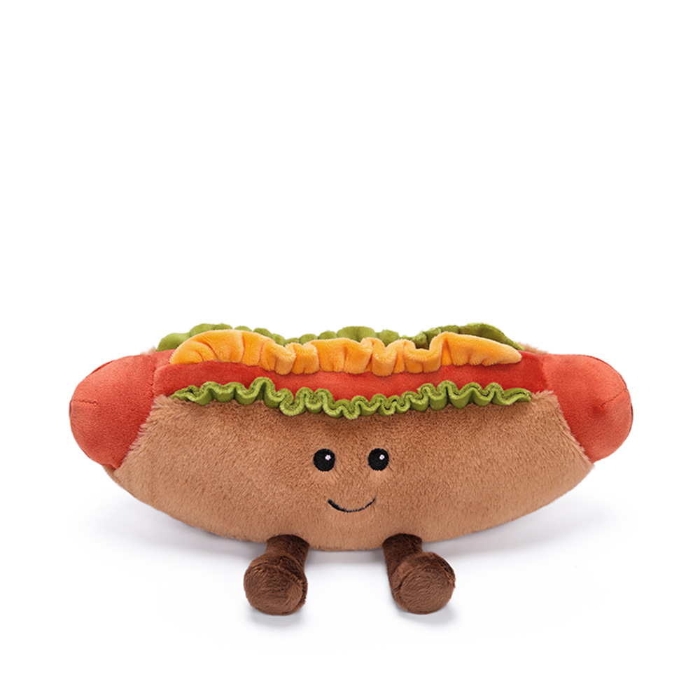 Peluche Tasty Hot Dog 18cm
