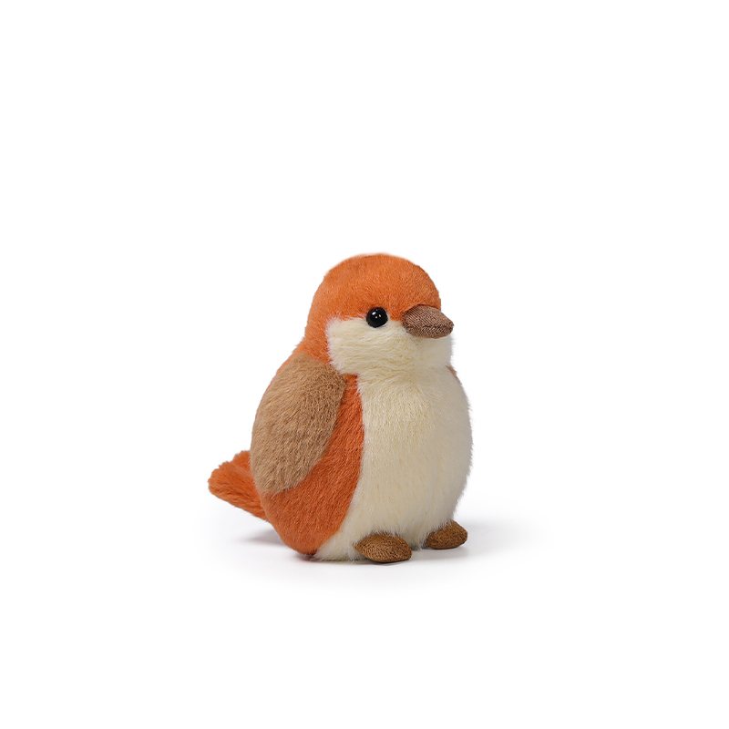 Peluche oiseau pinson 18cm