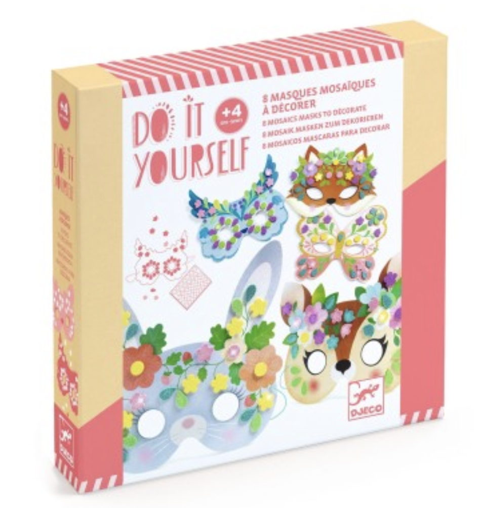 Kit creatif 8 masques - Animaux de la foret - Djeco